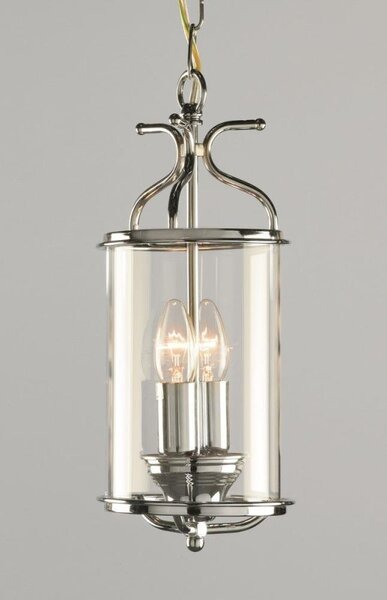 Impex LG00029/CH Polished Chrome Circular Hanging Ceiling Lantern