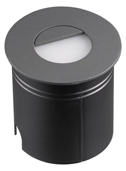 Mantra M7027 Aspen 1 Light Outdoor 3 Watt LED Round Eyelid Wall Lamp In Anthracite