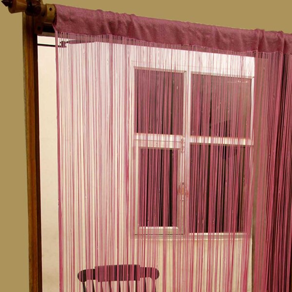 Homescapes Polyester Pink String Curtain