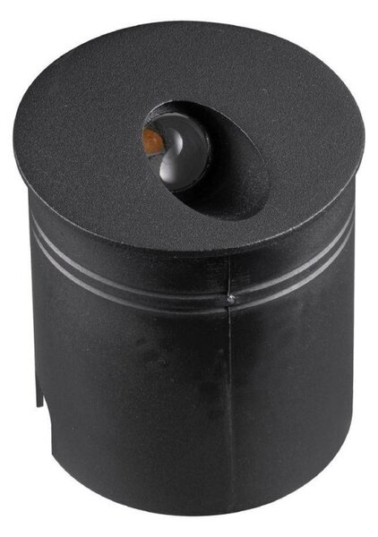 Mantra M7022 Aspen 1 Light Outdoor 3 Watt LED Round Angle Wall Lamp In Sand Black
