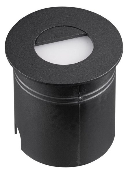 Mantra M7028 Aspen 1 Light Outdoor 3 Watt LED Round Eyelid Wall Lamp In Sand Black
