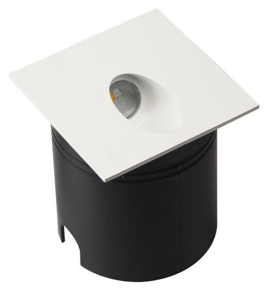 Mantra M7026 Aspen 1 Light Outdoor 3 Watt LED Square Angle Wall Lamp In Sand White