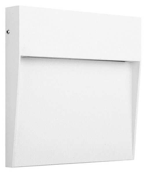 Mantra Fusion M7016 Baker 1 Light Outdoor Small Square 6 Watt, 266 Lumen Wall Light In Sand White