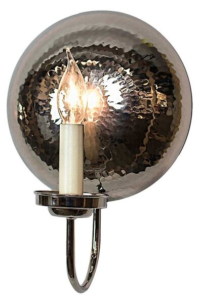 846AN La Luna 1 Light Small Wall Light In Antique Nickel - Dia: 220mm
