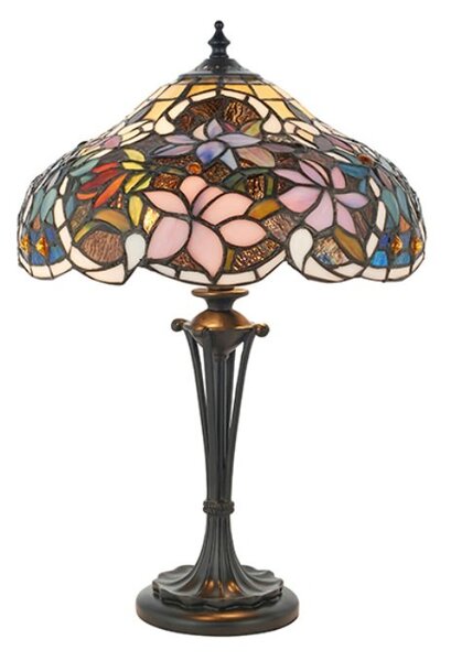 Interiors 1900 64327 Sullivan Tiffany Small Table Lamp - Height: 450mm