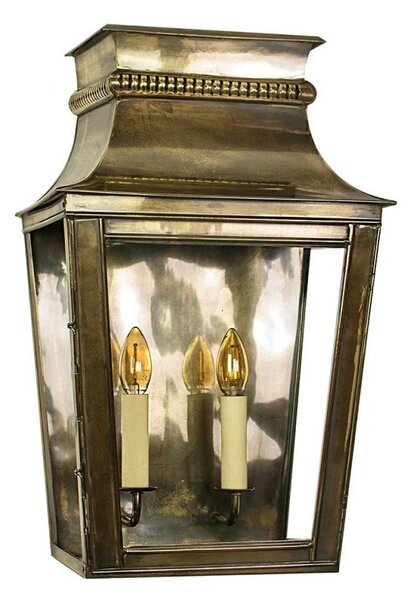 513AAB Parisienne Large Passage Lantern In Antique Brass - H: 510mm