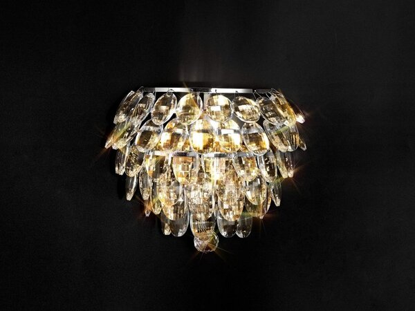 Diyas IL32806 Coniston 1 Light Wall Light In Polished Chrome