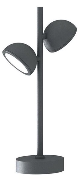 Mantra M6741 Everest 2 Light Outdoor Short Post Light In Anthracite - Height: 450mm