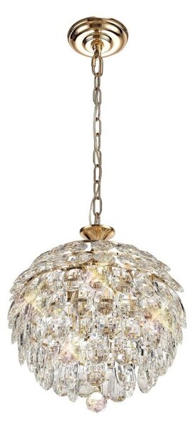 Diyas IL32803 Coniston 3 Light Ceiling Pendant In French Gold