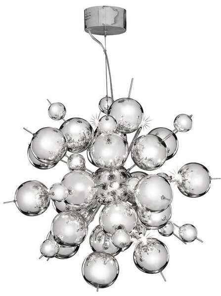 Searchlight 8312-12CC Molecule 12 Light Ceiling Pendant In Chrome