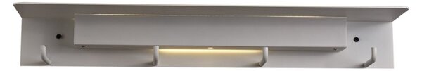 Mantra M6865 Fuerteventura LED Wall Light With Coat Rack In Matt White
