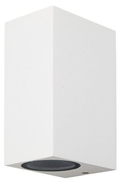 Mantra M6515 Kandanchu 2 Light Square Outdoor Wall Light In Sand White - H: 150mm