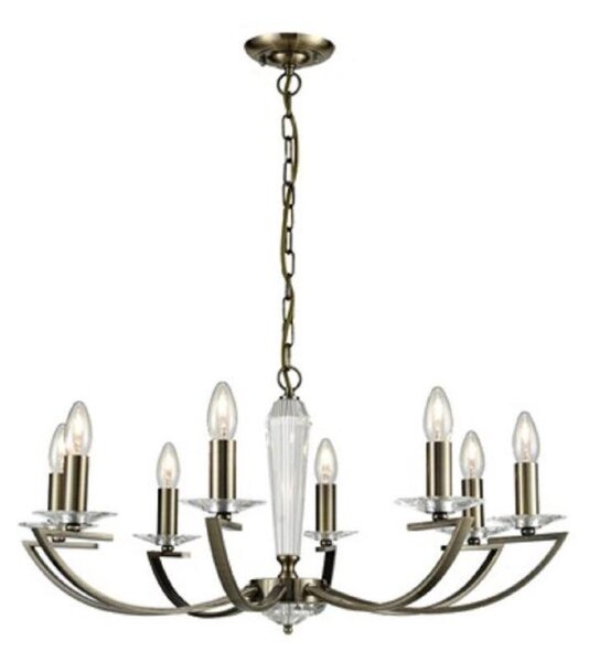 Franklite FL2242/8 Artemis Bronze 8 Light Chandelier
