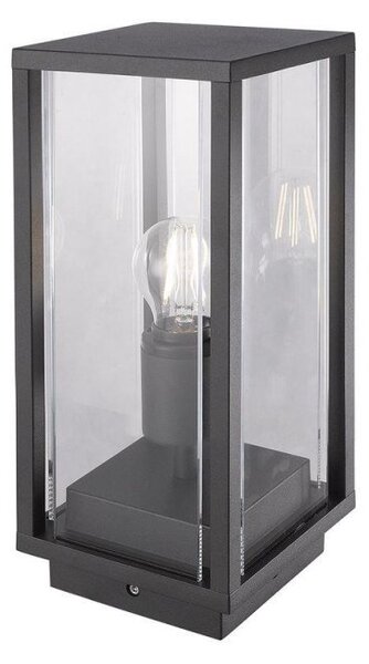 Mantra M6490 Meribel 1 Light Outdoor Pedestal Lamp Light In Graphite