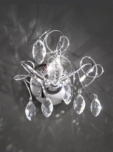 F2234/3 Modern 3 Light Crystal Wall Lamp