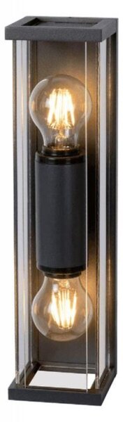 Mantra M6493 Meribel 2 Light Outdoor Wall Light In Graphite - H: 360mm