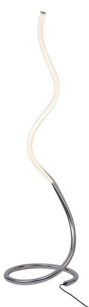 Mantra M6605 Nur II 20 Watt Dimmable Floor Light In Silver/Frosted White And Polished Chrome