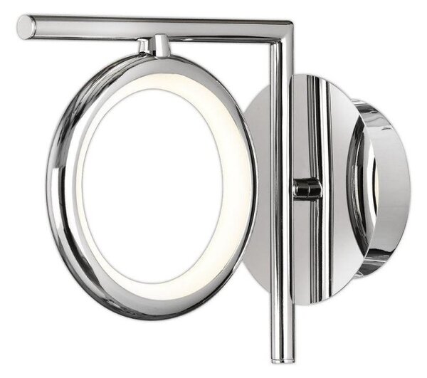 Mantra M6595 Olimpia CH 8 Watt Wall Light In Polished Chrome/Opal White