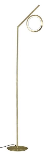 Mantra M6587 Olimpia SG 12 Watt Floor Light In Satin Gold/Opal White