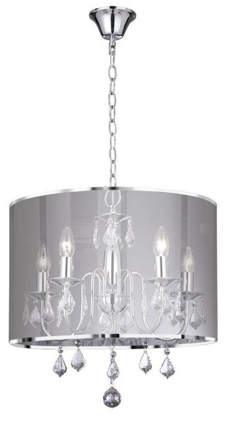 Searchlight 4805-5CC Olivia 5 Light Chrome Finish Ceiling Pendant