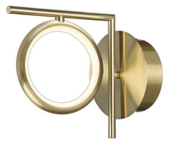Mantra M6585 Olimpia SG 8 Watt Wall Light In Satin Gold/Opal White