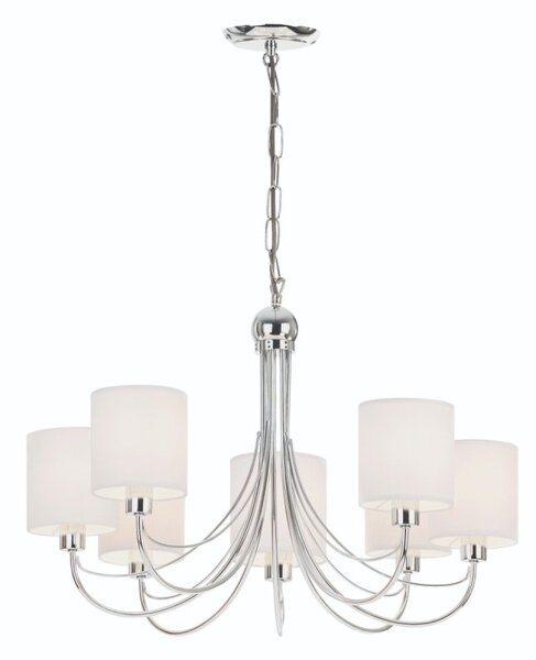 Endon PHANTOM-7CH Modern 7 Light Multi Arm Pendant Ceiling Light