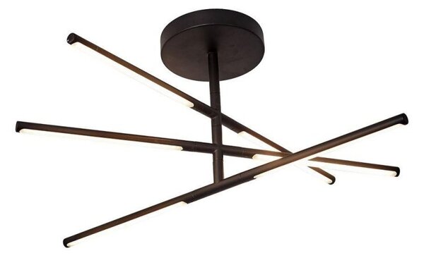 Mantra M6828 Torch 36 Watt LED Semi Flush Ceiling Light In Sand Black