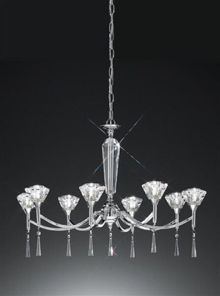 F2237/8 Chrome 8 Light Chandelier