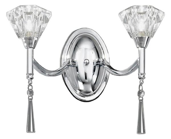 F2237/2 Chrome 2 Light Wall Light