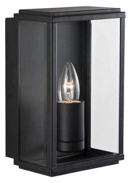 Searchlight 8204BK Outdoor Lighting Black Finish Glass Lantern