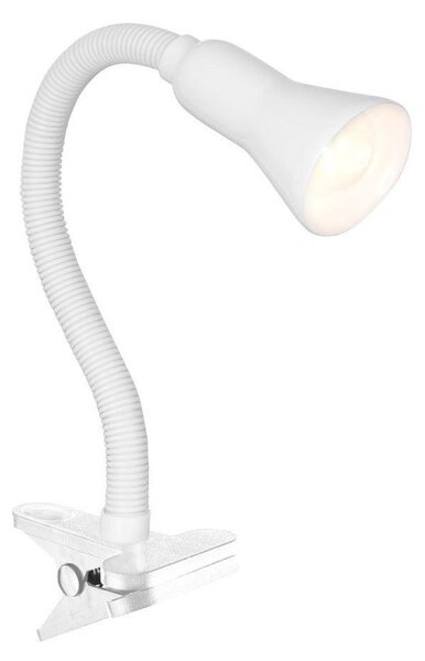 Searchlight 4122WH White Flex Clip On Desk Lamp with Clamp