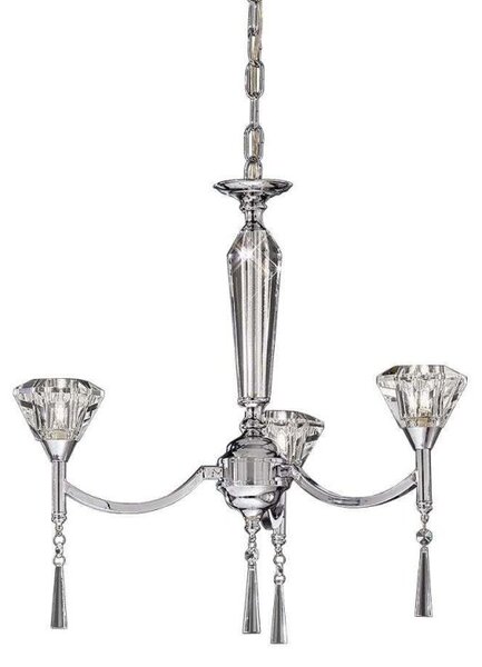F2237/3 Chrome 3 Light Chandelier