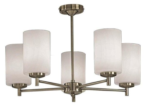 Franklite Decima FL2272/5 Bronze 5 Light Semi-Flush Ceiling Light