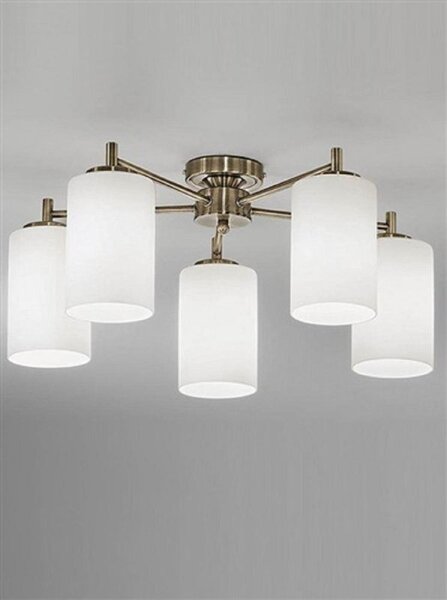 Franklite Decima FL2253/5 Bronze 5 Light Semi-Flush Ceiling Light
