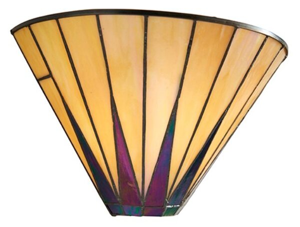 Interiors 1900 64046 Tiffany Dark Star 1 Light Wall Light