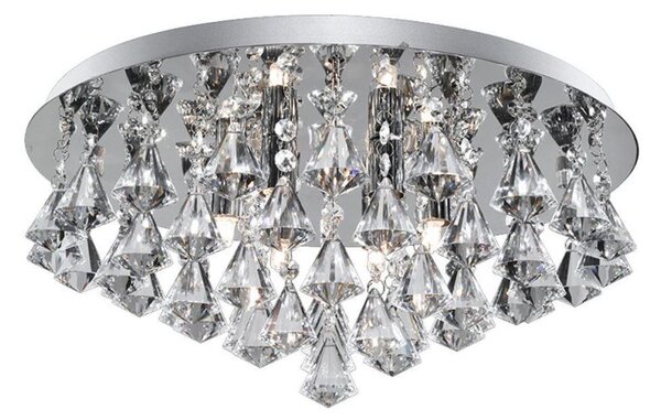 Searchlight 3306-6CC Hanna 6 Light Flush Ceiling Crystal Light