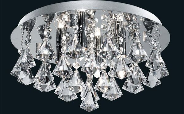 Searchlight 3304-4CC Hanna 4 Light Flush Ceiling Crystal Light