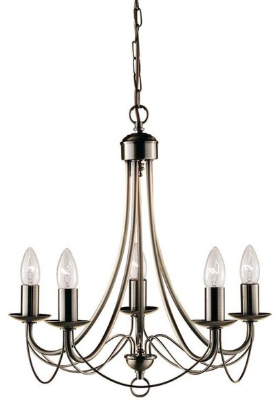 Searchlight 6345-5AB Maypole 5 Light Antique Brass Ceiling Pendant