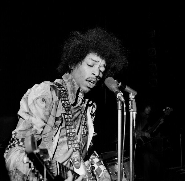 Photography American guitarist, composer and singer Jimi Hendrix