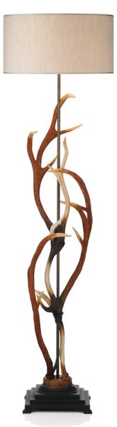 David Hunt Lighting ANT4929 Antler Floor Lamp with Shade