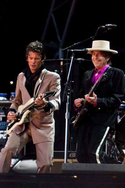 Photography Bob Dylan in concert in Uk, 2010