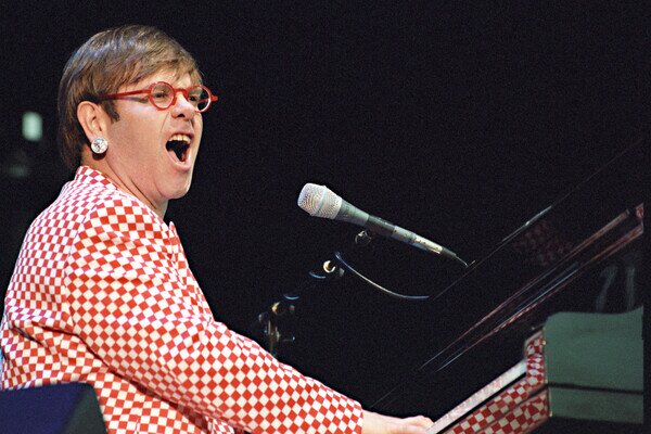 Photography Elton John in Vienna, 1995