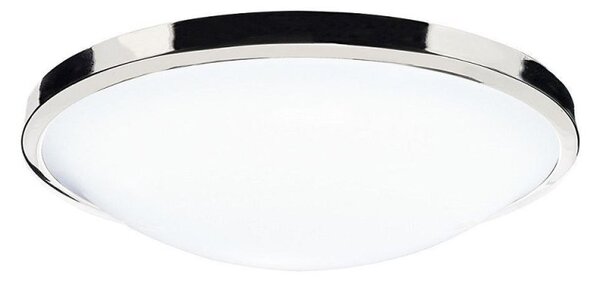 DOV5250 Dover Acrylic Round Flush Light in Polished Chrome