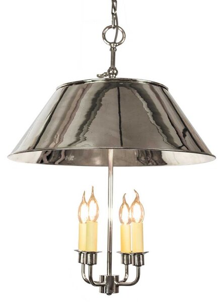 Broughton N650 Traditional Solid Brass Nickel Plated 3 Light Pendant