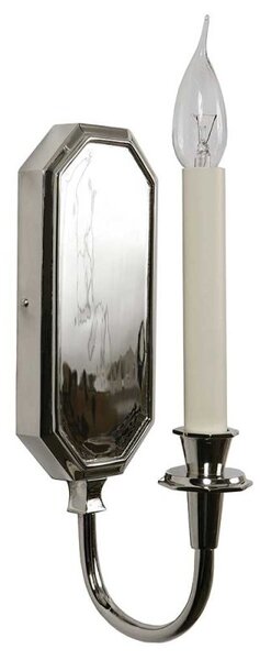 Valerie N828 Traditional Solid Brass Nickel Plated 1 Light Wall Light