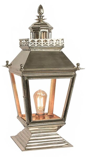 Chateau N501 Traditional Nickel Plated Solid Brass Outdoor Gate Lantern