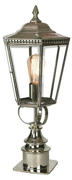 Chelsea N433SP Solid Brass Nickel Plated Short Pillar Lamp