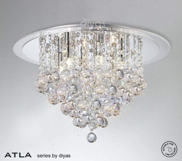 IL30009 Transparent 6 Light Ceiling Light