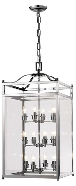 IL31105 Aston 12 Light Chrome Ceiling Lantern