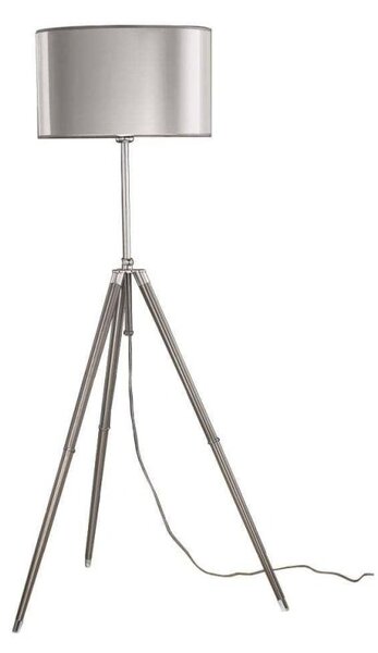 S213 Modern Tripod in Satin Nickel Floor Lamp